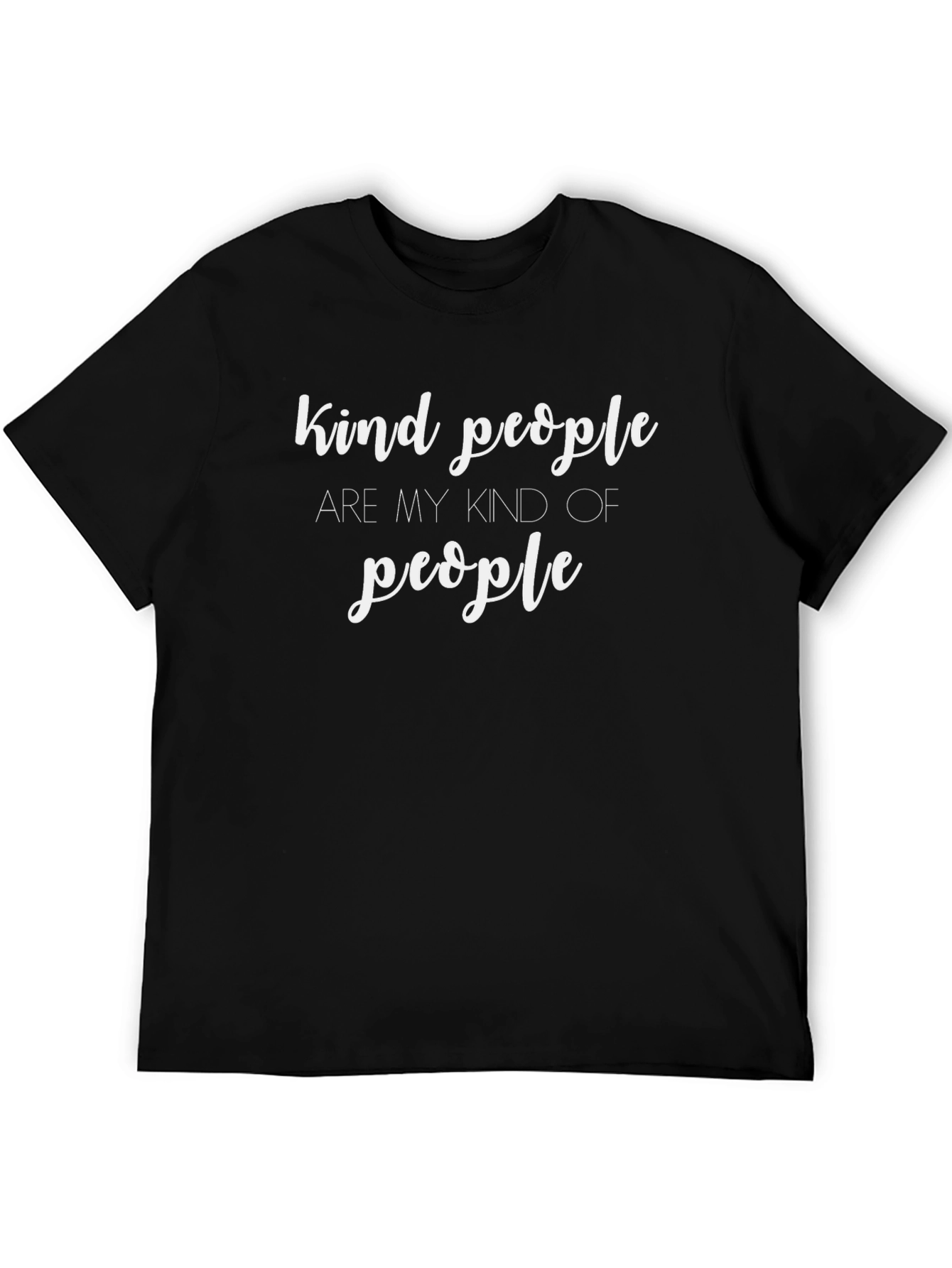 Kind People Graphic Tee - Stylish Crew Neck Shirt