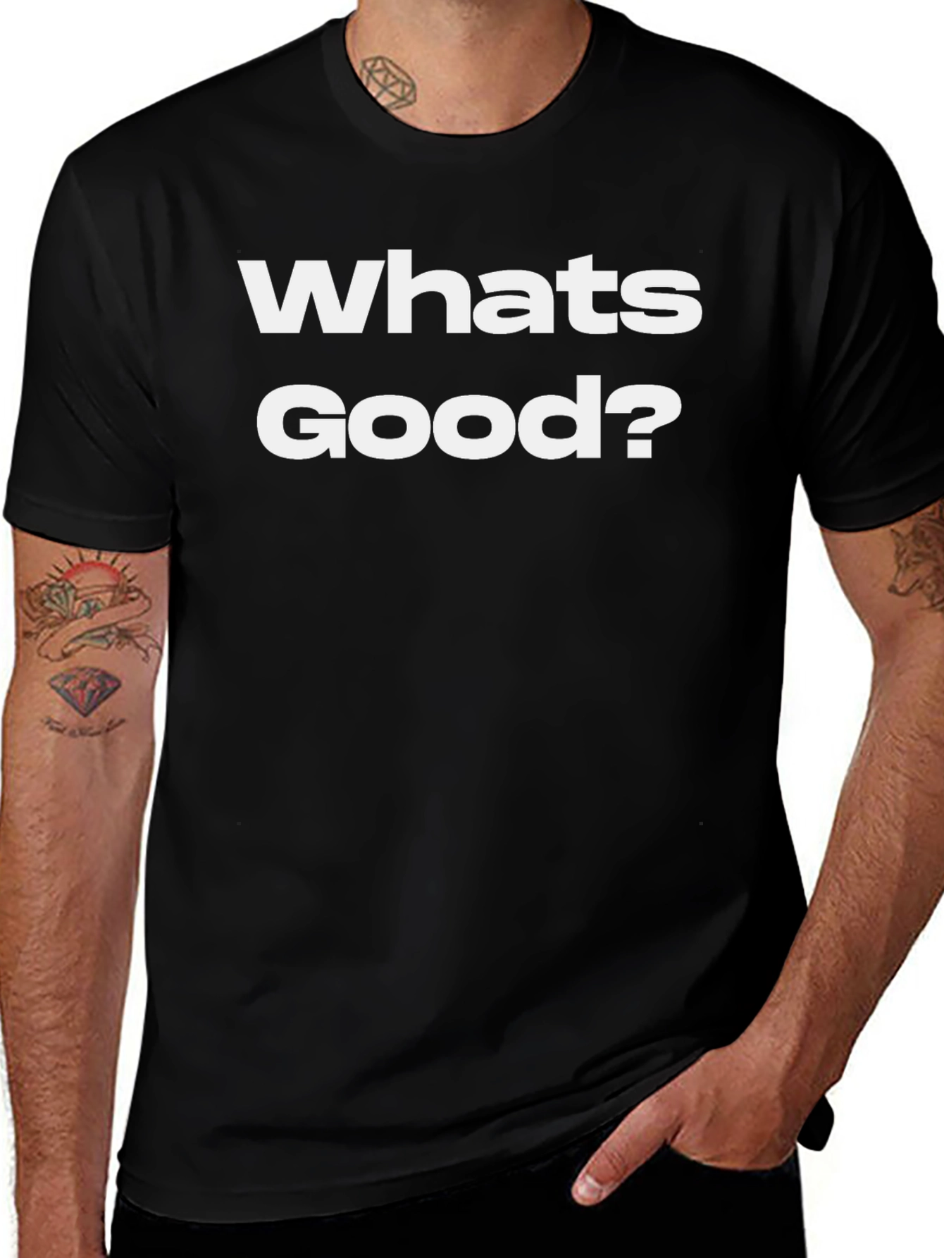Whats Good? Black Graphic Tee