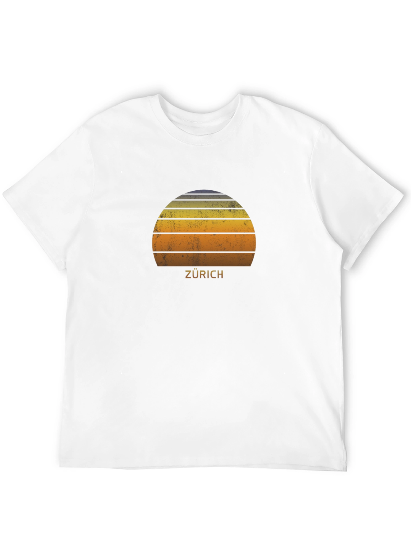 Zurich Retro Sunset T-Shirt - Stylish City Souvenir
