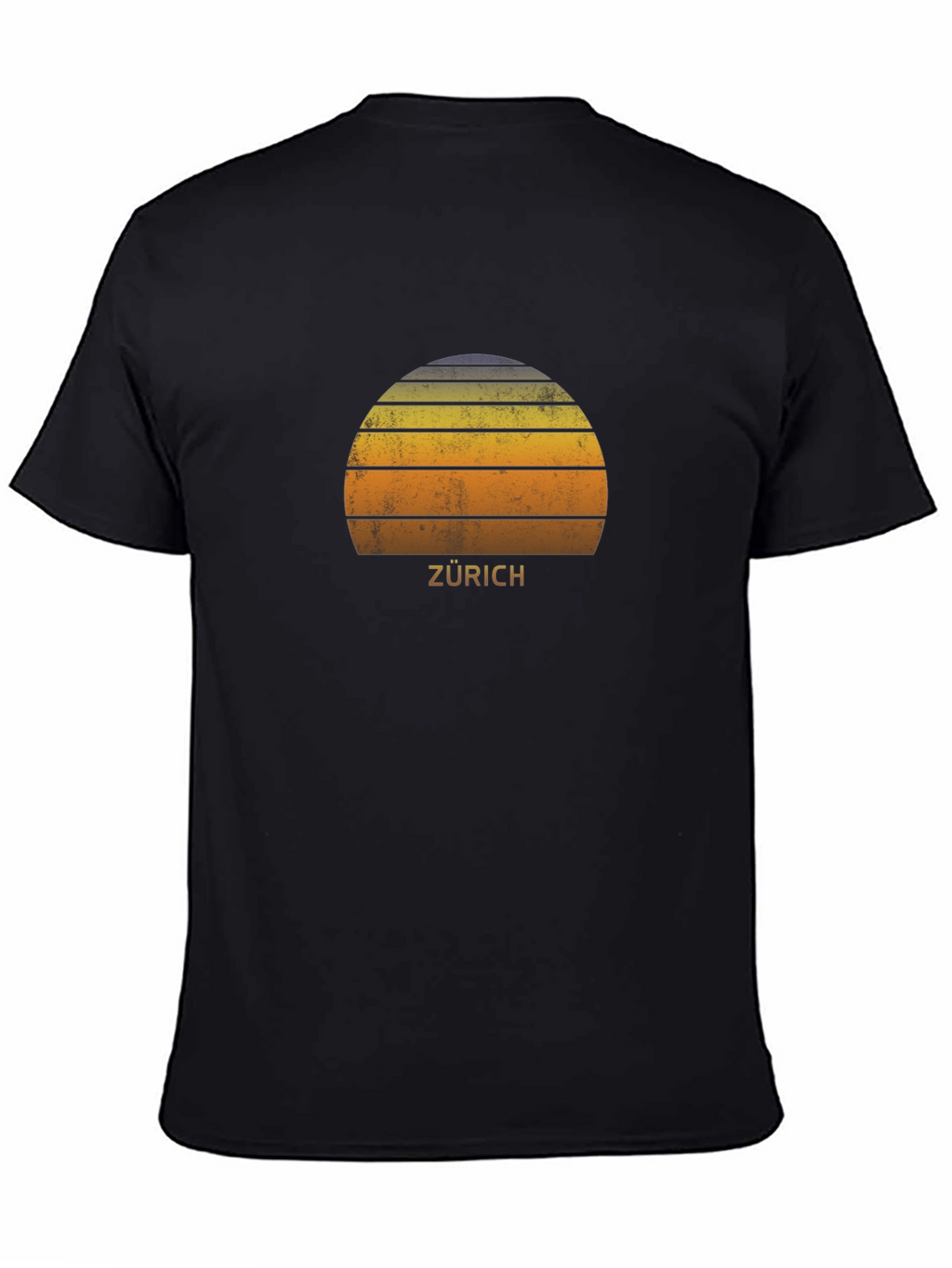 Zurich Retro Sunset T-Shirt - Stylish City Souvenir