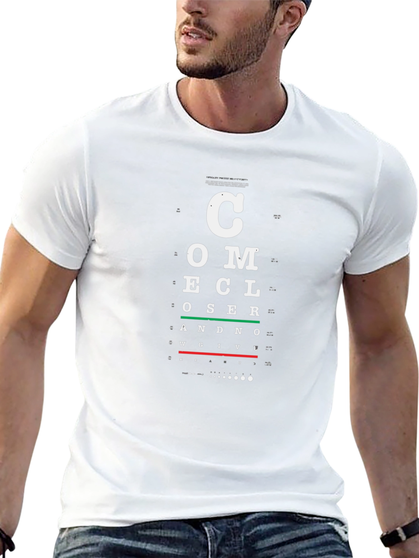 Funny Eye Chart T-Shirt - Come Closer Graphic Tee