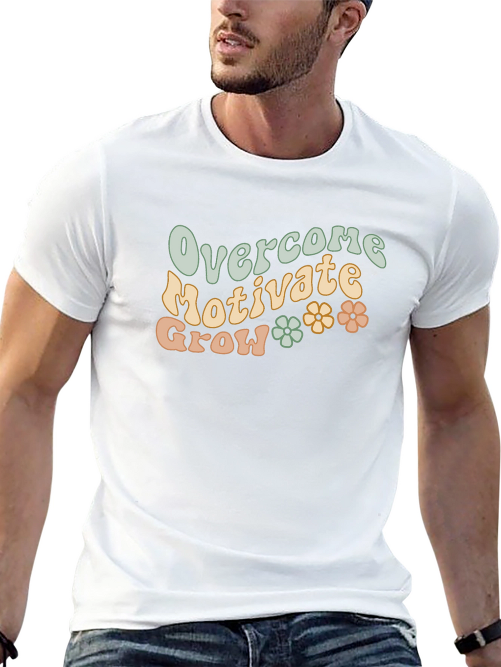 Overcome Motivate Grow Graphic Tee