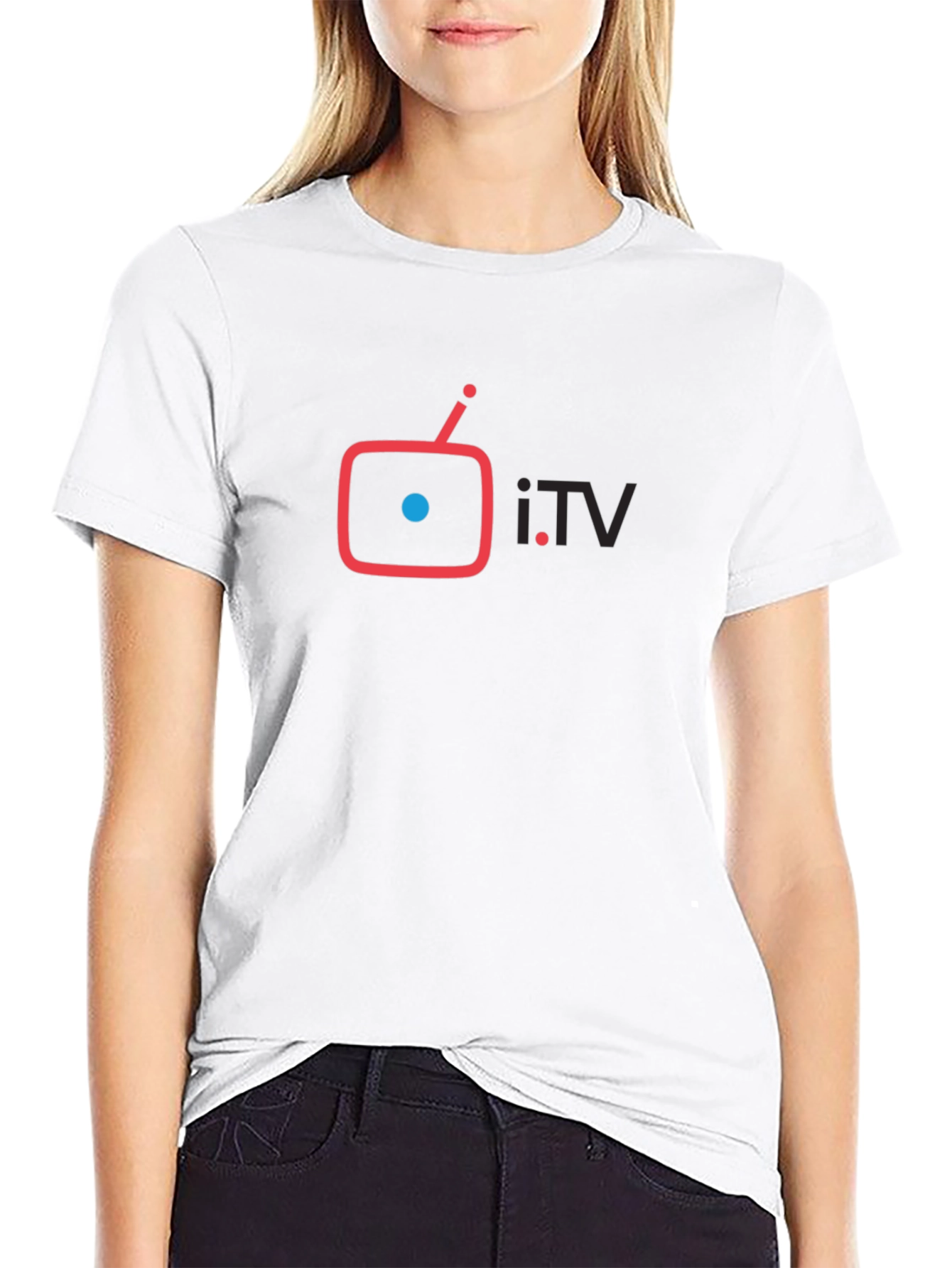 i.TV Graphic T-Shirt - Black