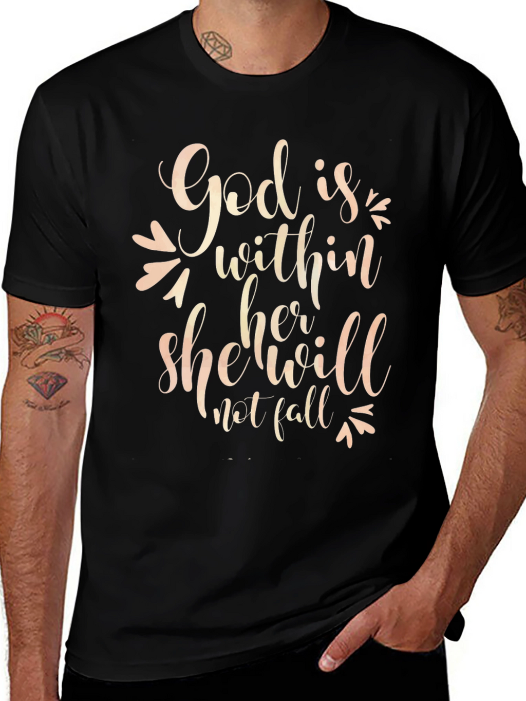 God Is Within Her Tee - Faith Based T-Shirt