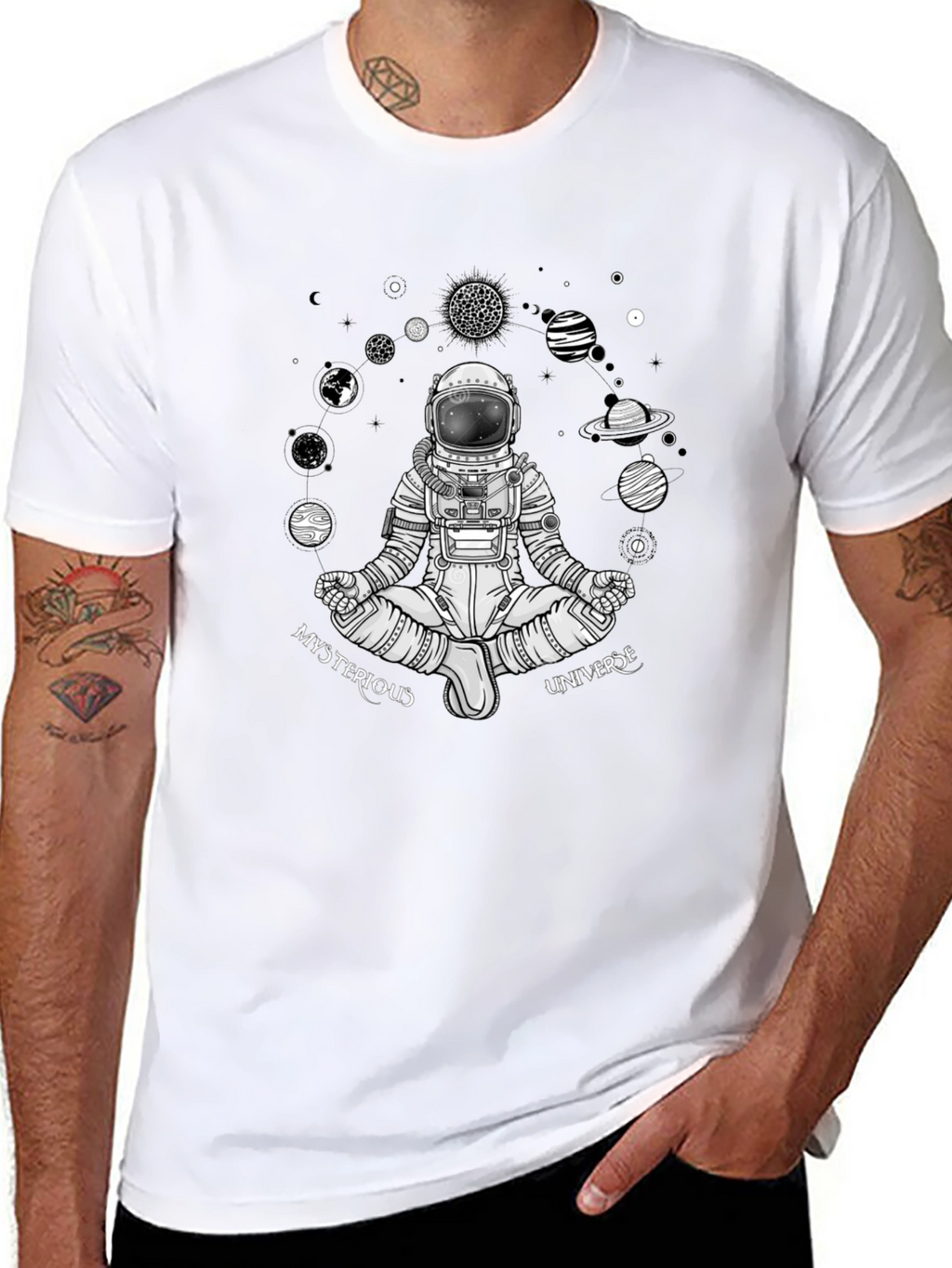 Mysterious Universe Astronaut Graphic Tee