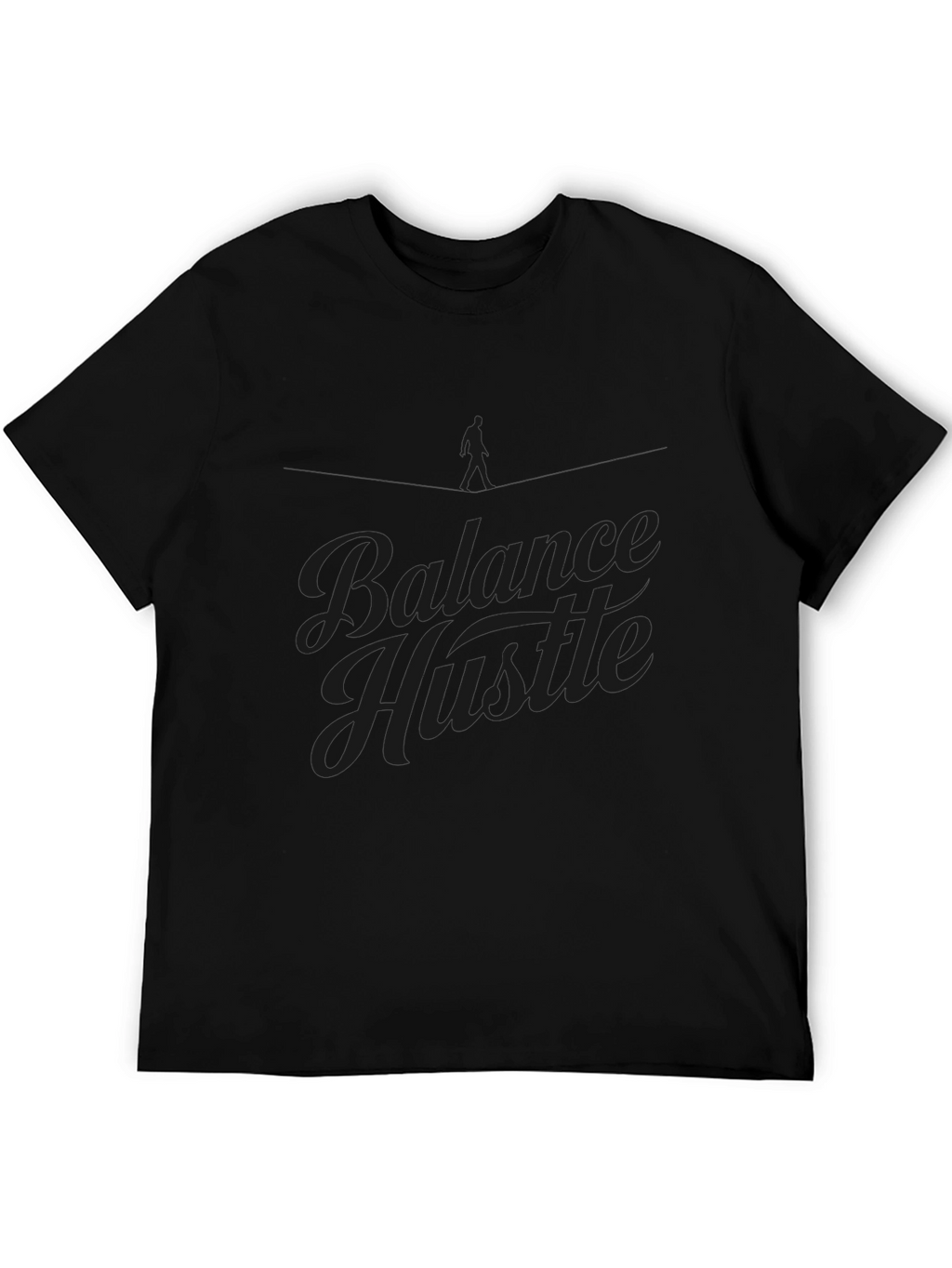 Balance Hustle Graphic T-Shirt - Mens Black Tee