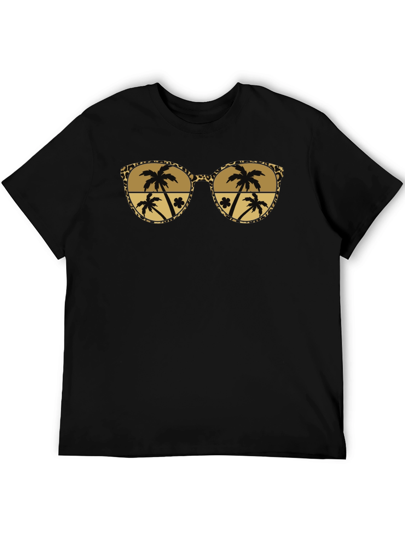 Tropical Palm Tree Sunglasses Graphic Tee