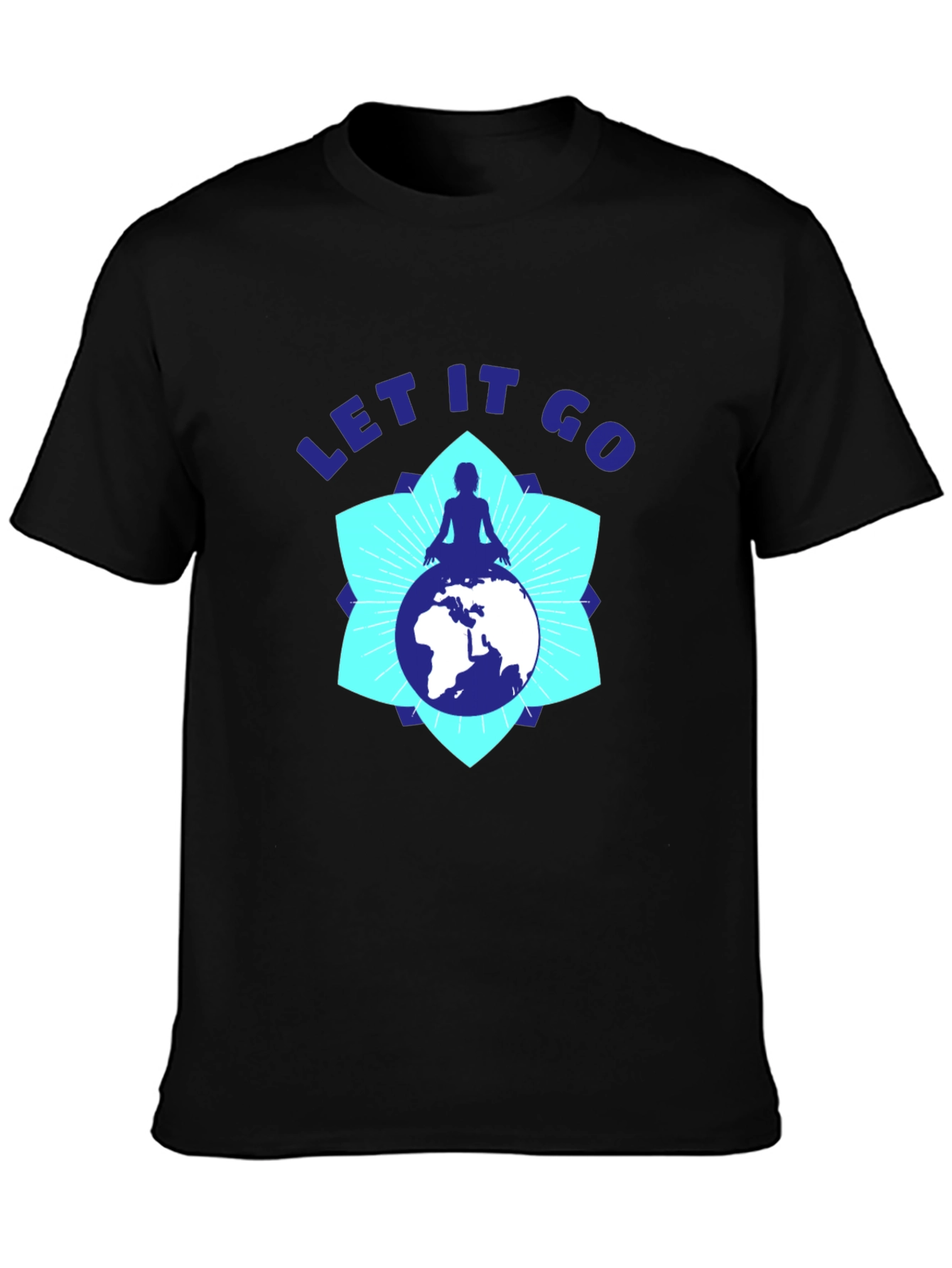 Let It Go Graphic Tee - Meditating on World Peace T-Shirt