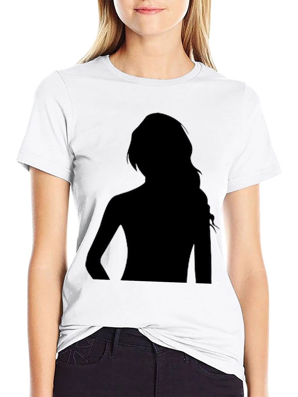Black Silhouette Graphic Tee
