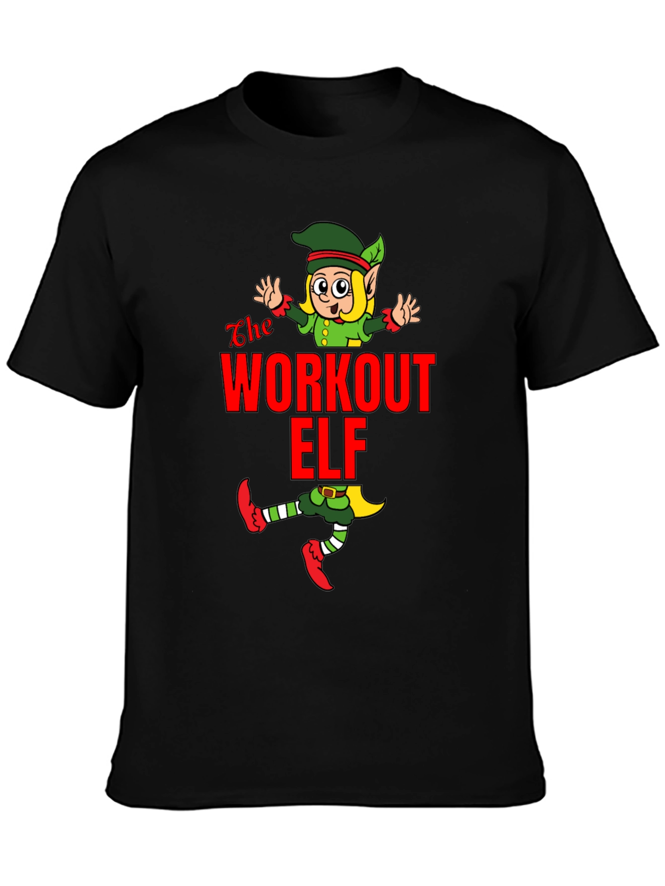 Workout Elf Graphic T-Shirt