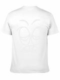 Funny Sleepy Face Graphic Tee - Black T-Shirt