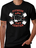 Fitness Center Black Graphic Tee - EST. 1957