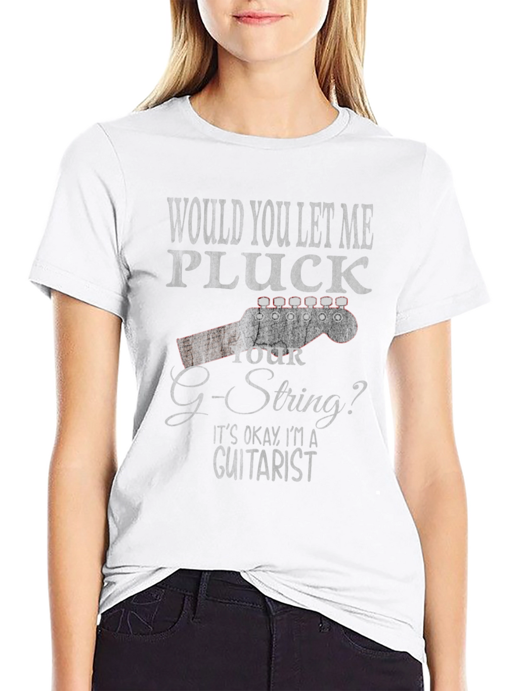 Guitarist Humor T-Shirt - Pluck Your G-String