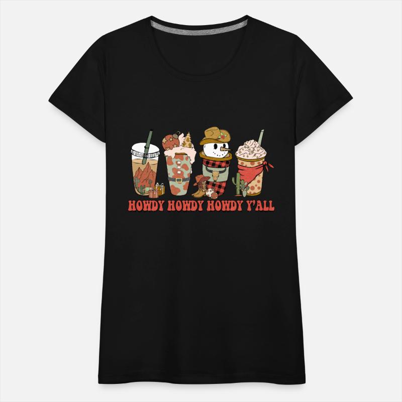 Western Funny Christmas Howdy Y'all funny Snowman