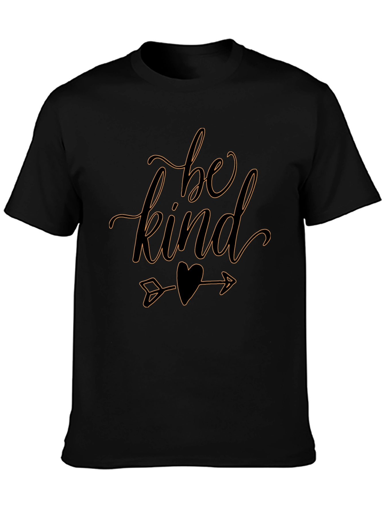 Be Kind Graphic Tee - Black Casual T-Shirt