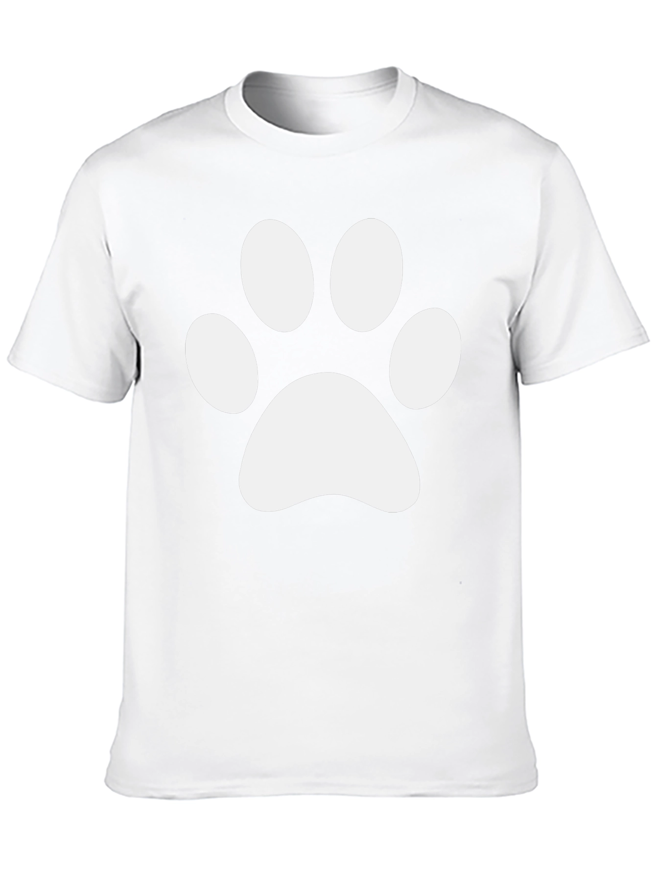 Cute Paw Print Black T-Shirt