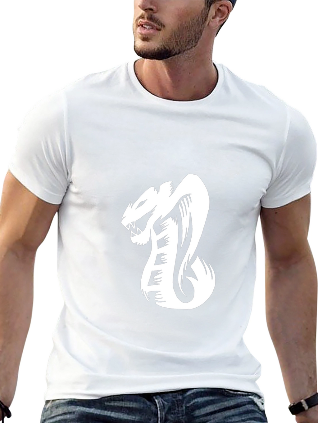 Mens Cobra Graphic Tee - Black
