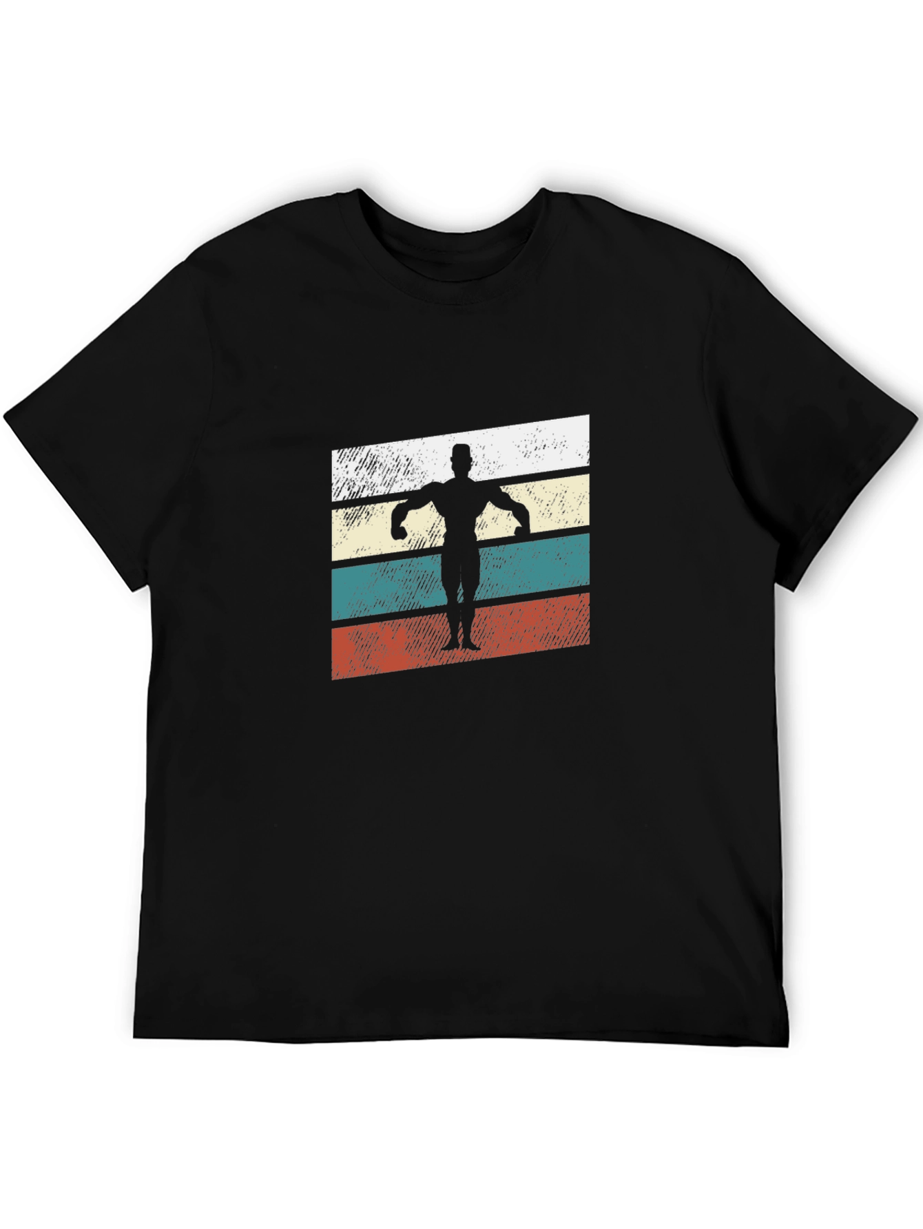 Retro Bodybuilder T-Shirt - Classic Gym Style