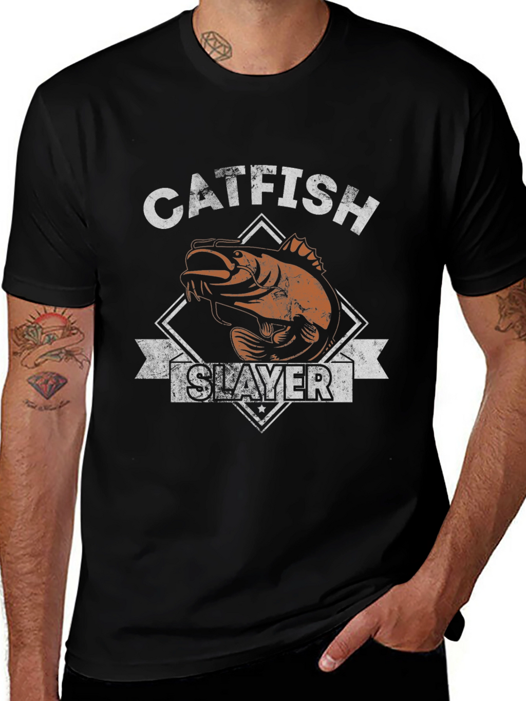 Catfish Slayer Graphic T-Shirt
