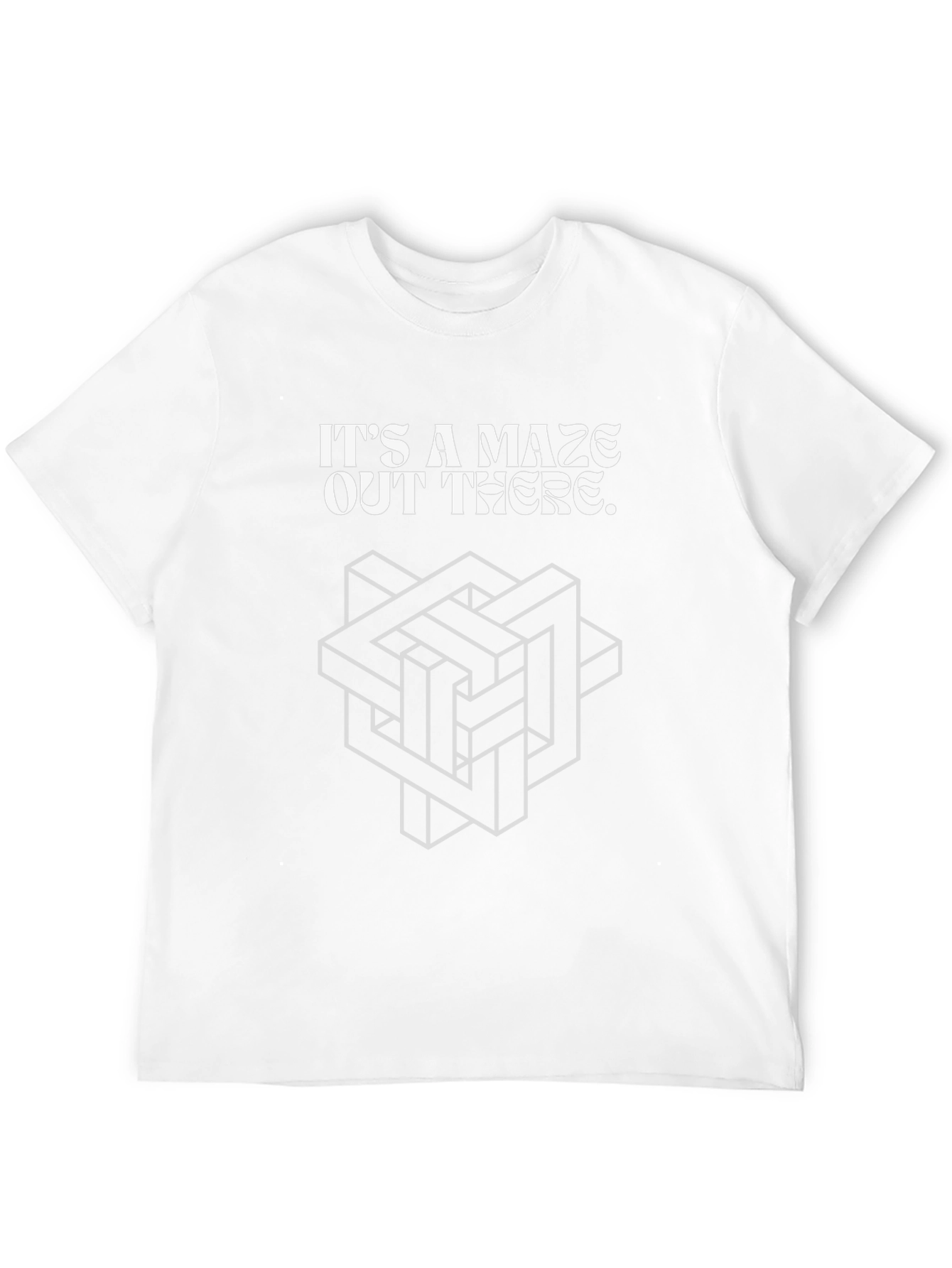 Its a Maze Out There Graphic Tee - Optical Illusion Shirt