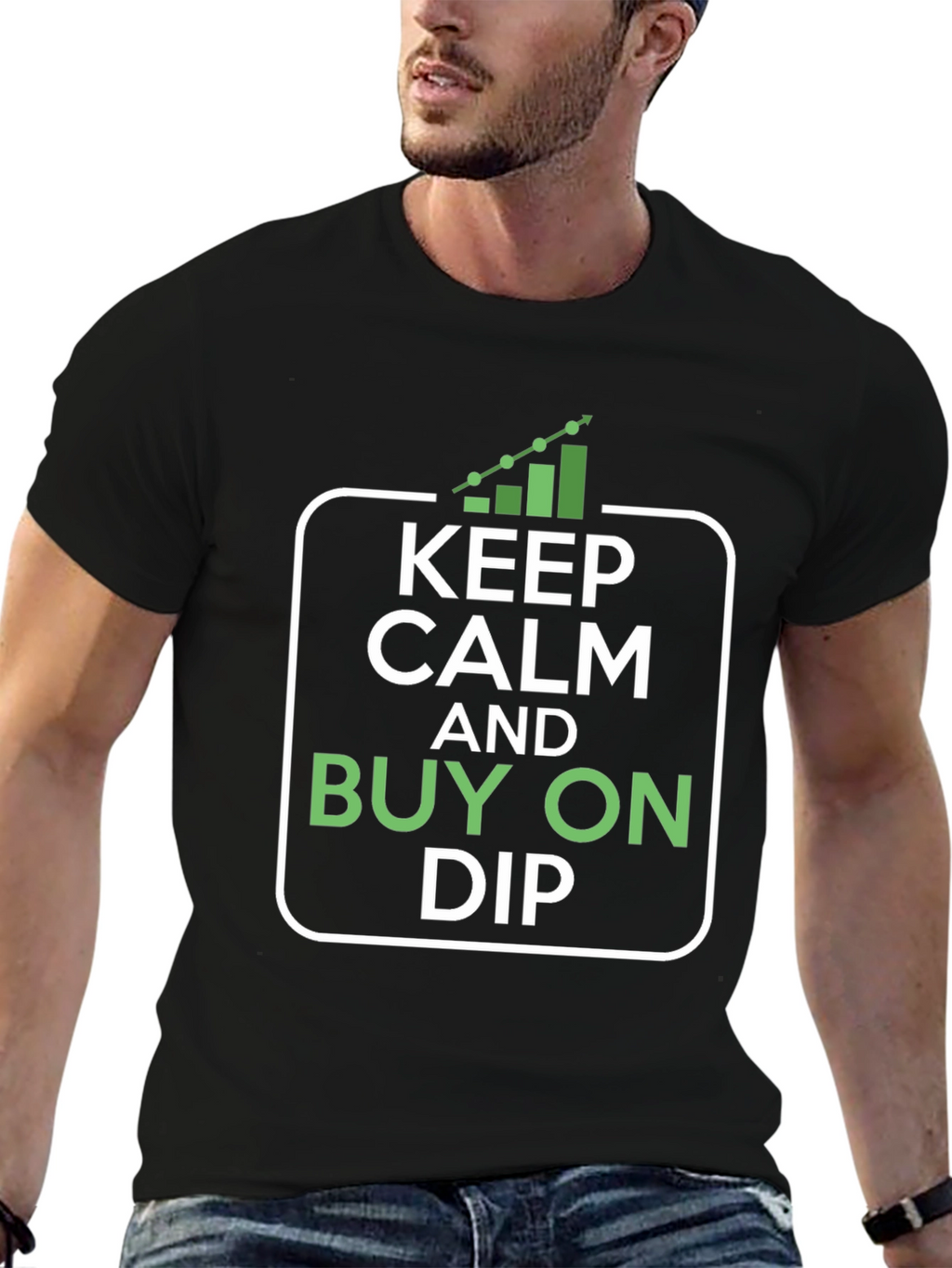 Keep Calm and Buy On Dip - Crypto T-Shirt