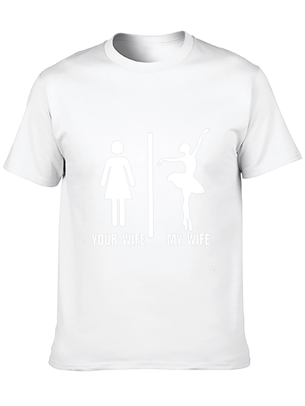 Funny My Wife Ballerina T-Shirt - Black