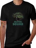 Alpha Squad Graphic Tee - Military Style T-Shirt