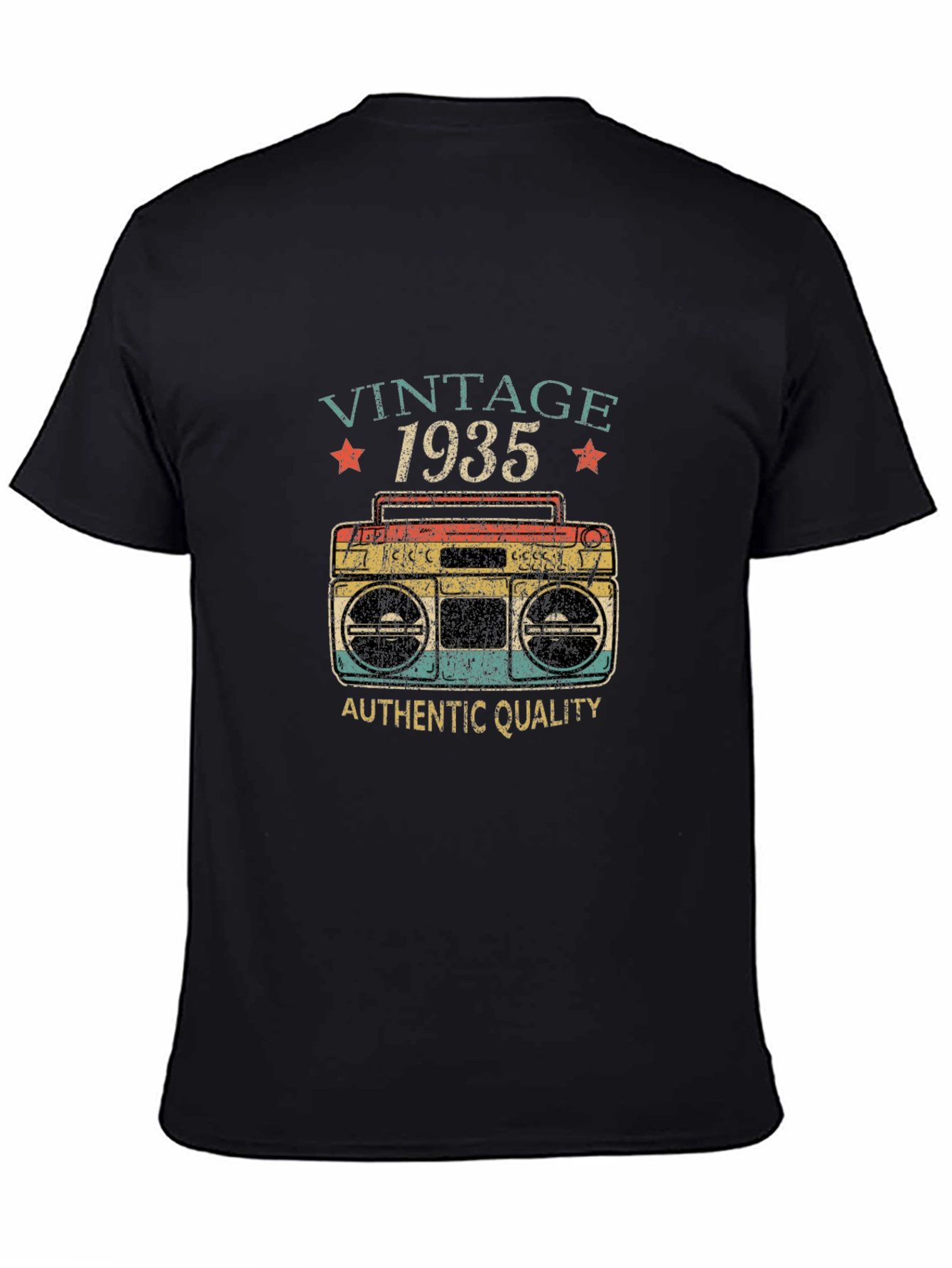 Vintage 1935 Boombox Style Graphic T-Shirt