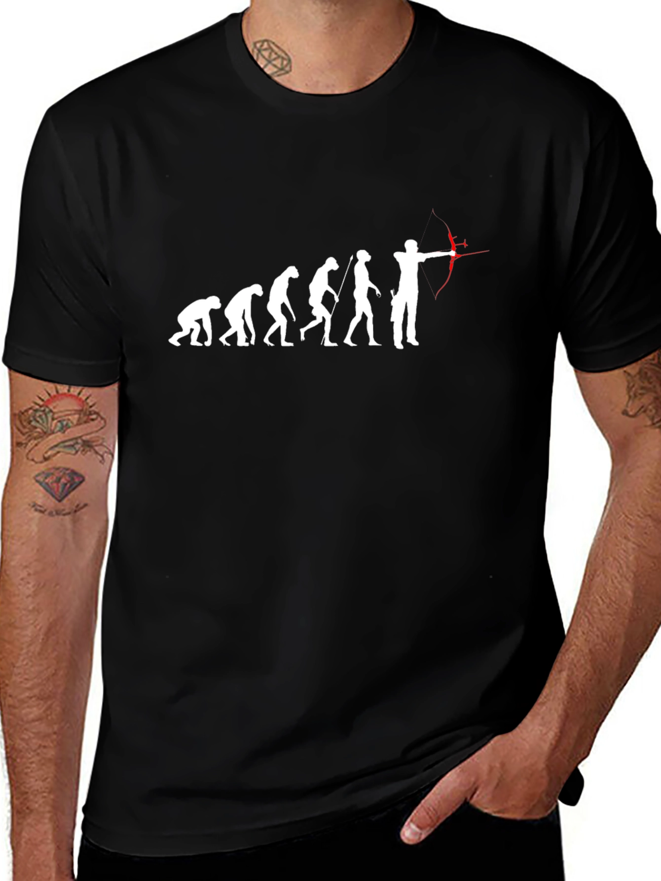 Evolution of Archery T-Shirt - Black