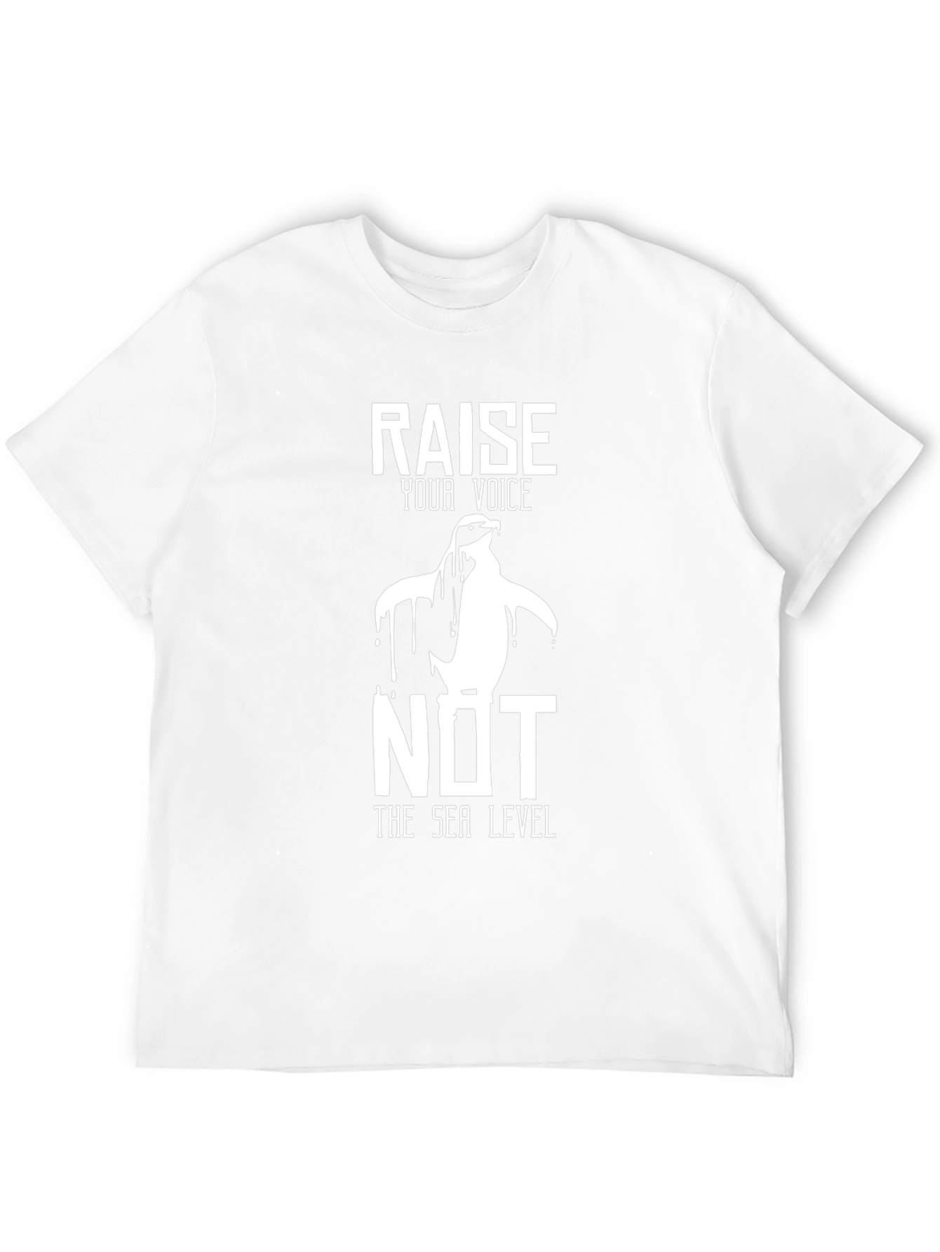 Climate Change Awareness T-Shirt Penguin Design