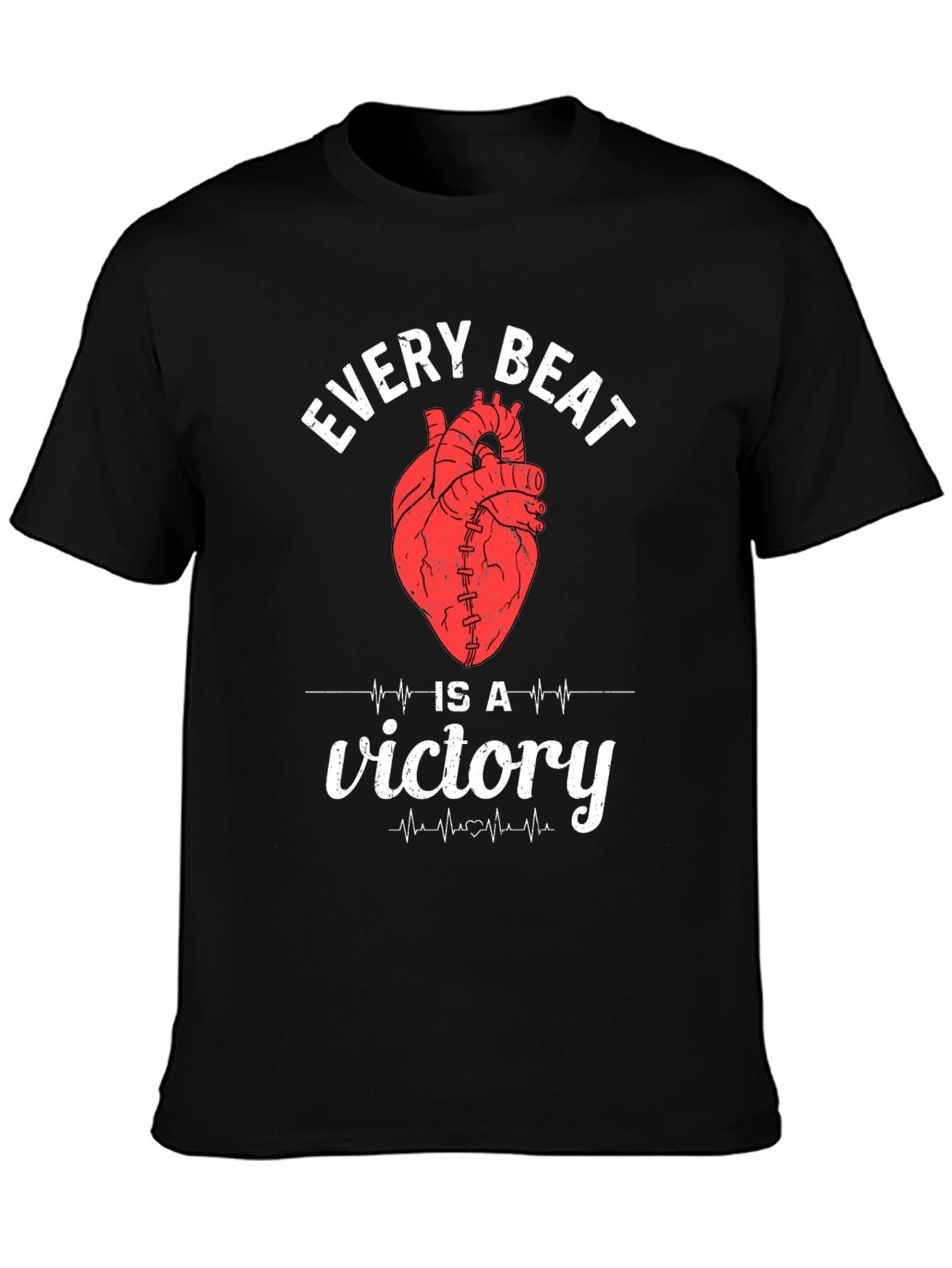 Every Beat Is A Victory Heart T-Shirt