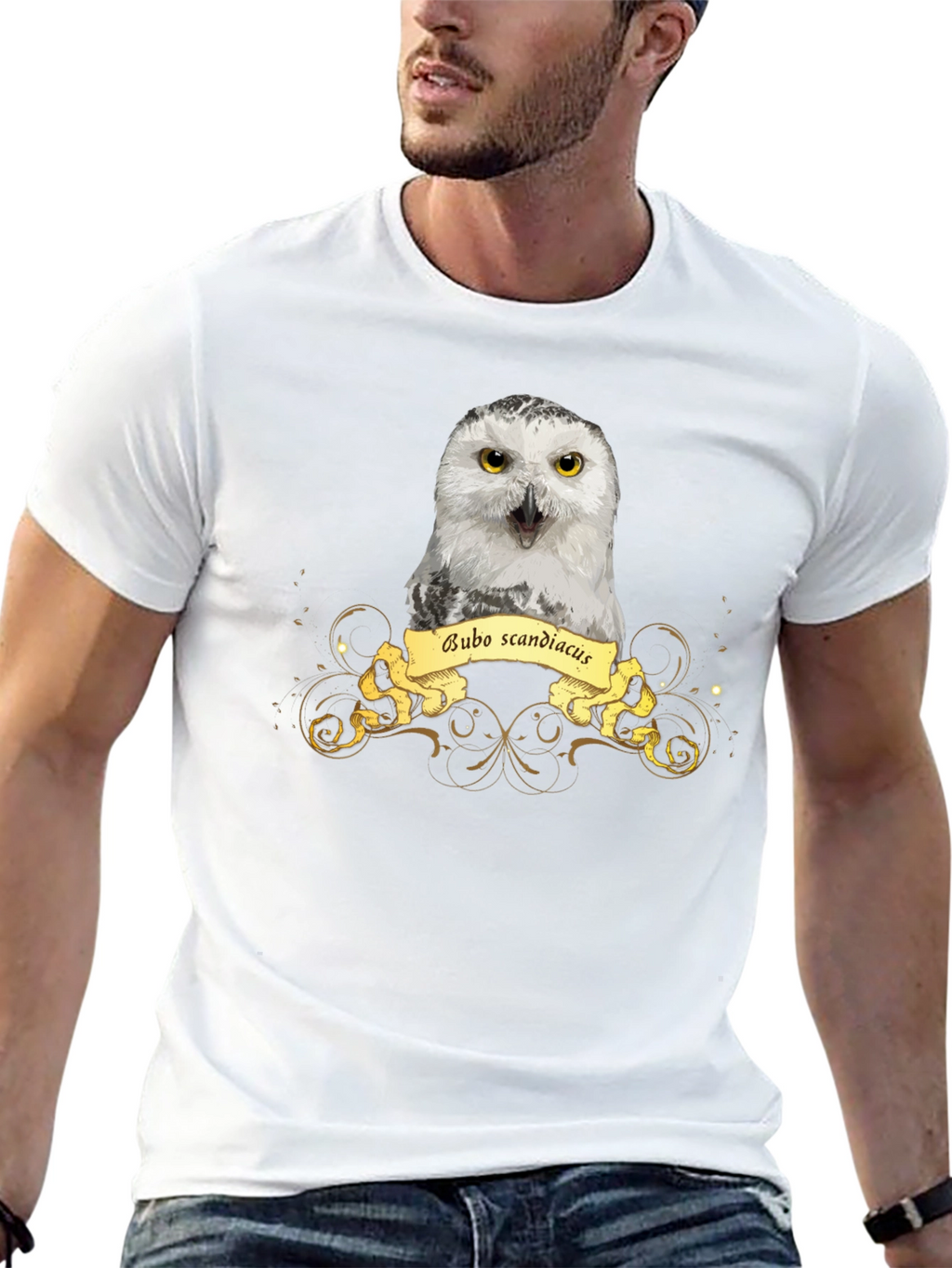 Bubo Scandiacus Owl T-Shirt