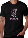 Team Science T-Shirt - Black Cotton Blend
