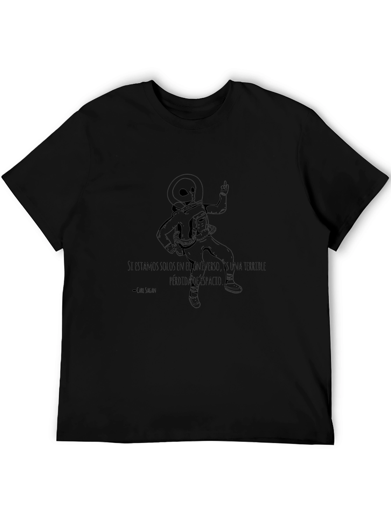 Alien Astronaut Graphic T-Shirt - Lost Space Quote