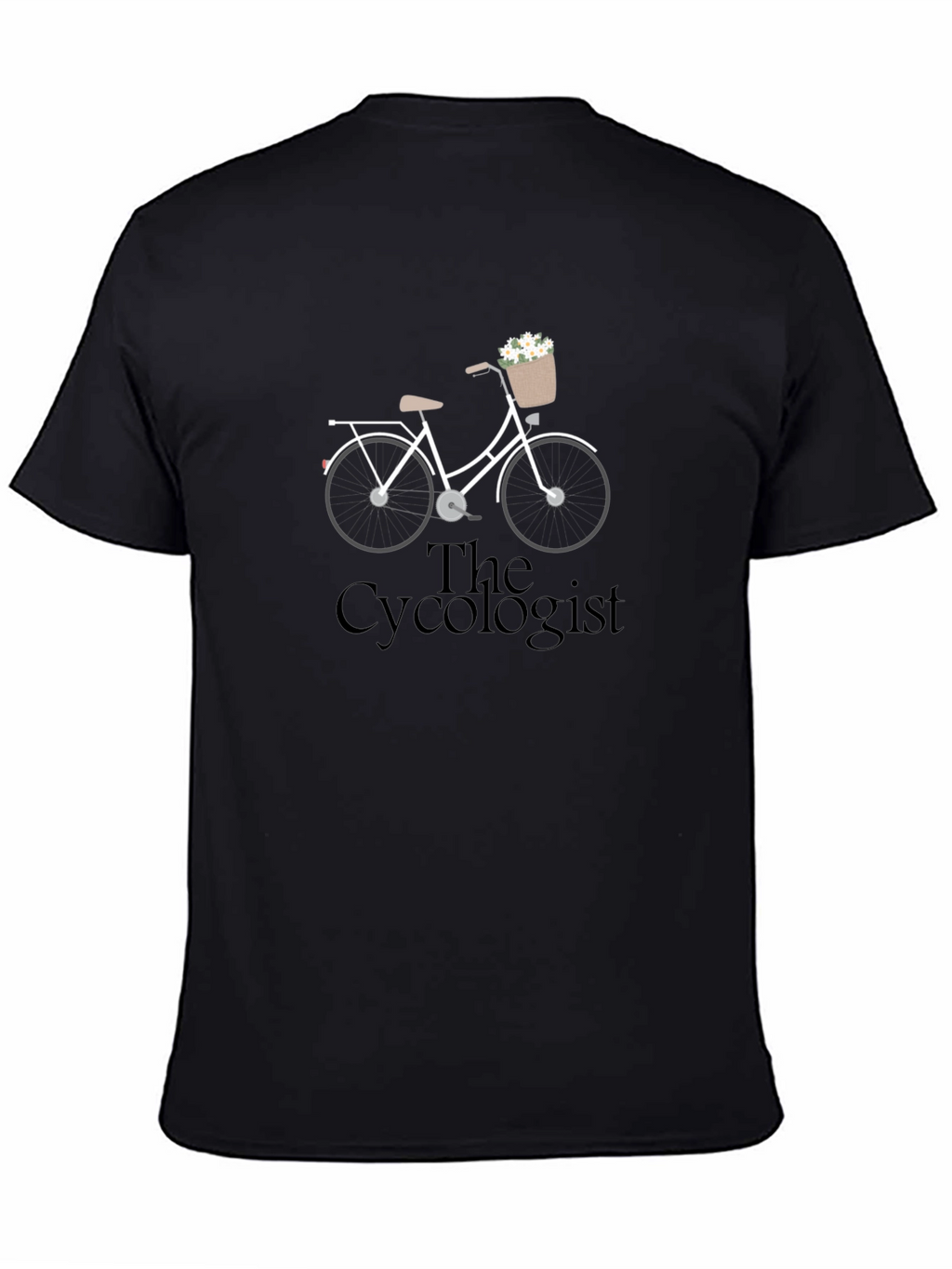 The Cycologist T-Shirt - Bicycle & Flowers Graphic Tee