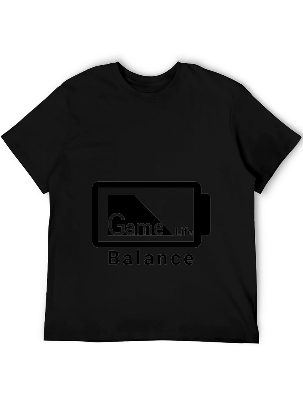 Game Life Balance Black T-Shirt