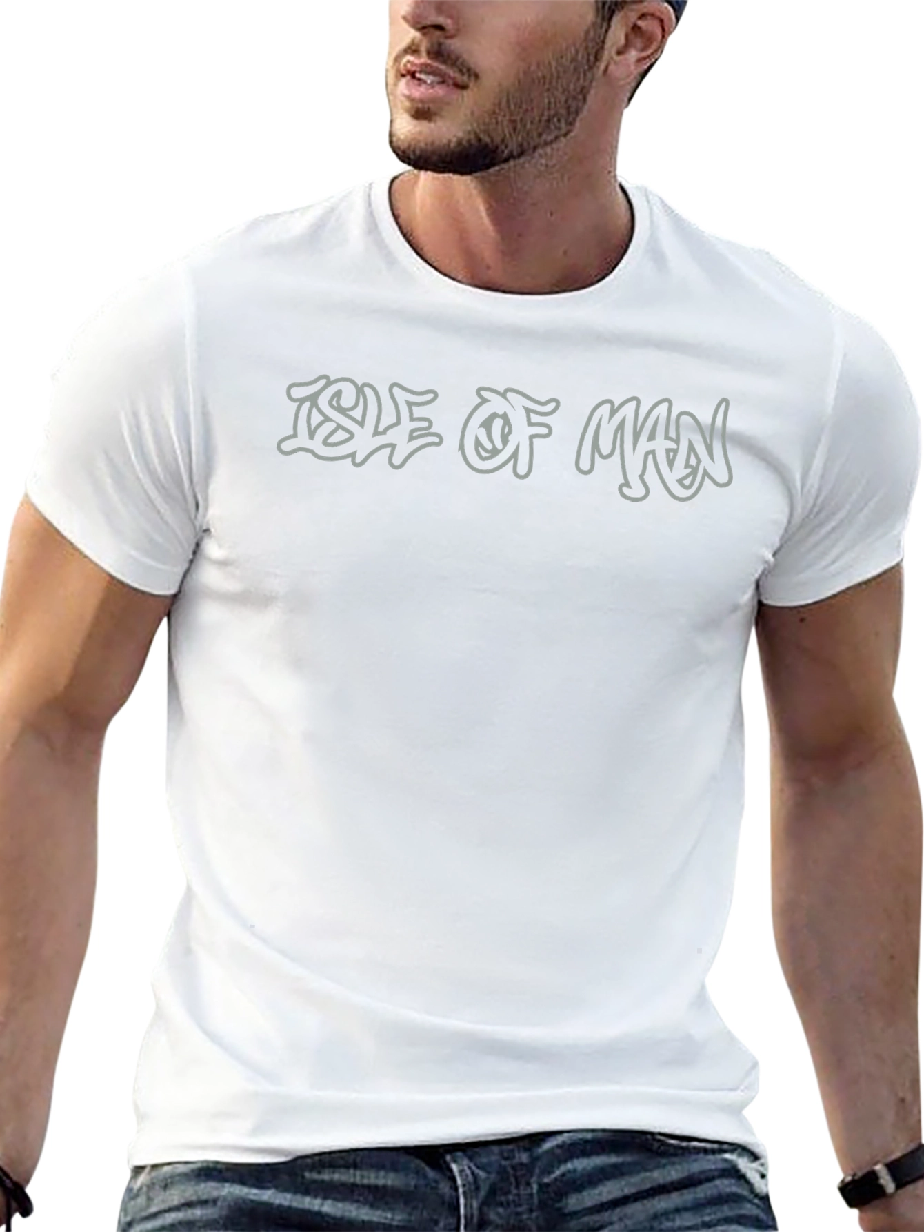 Isle Of Man Graphic Tee - Mens Black T-Shirt
