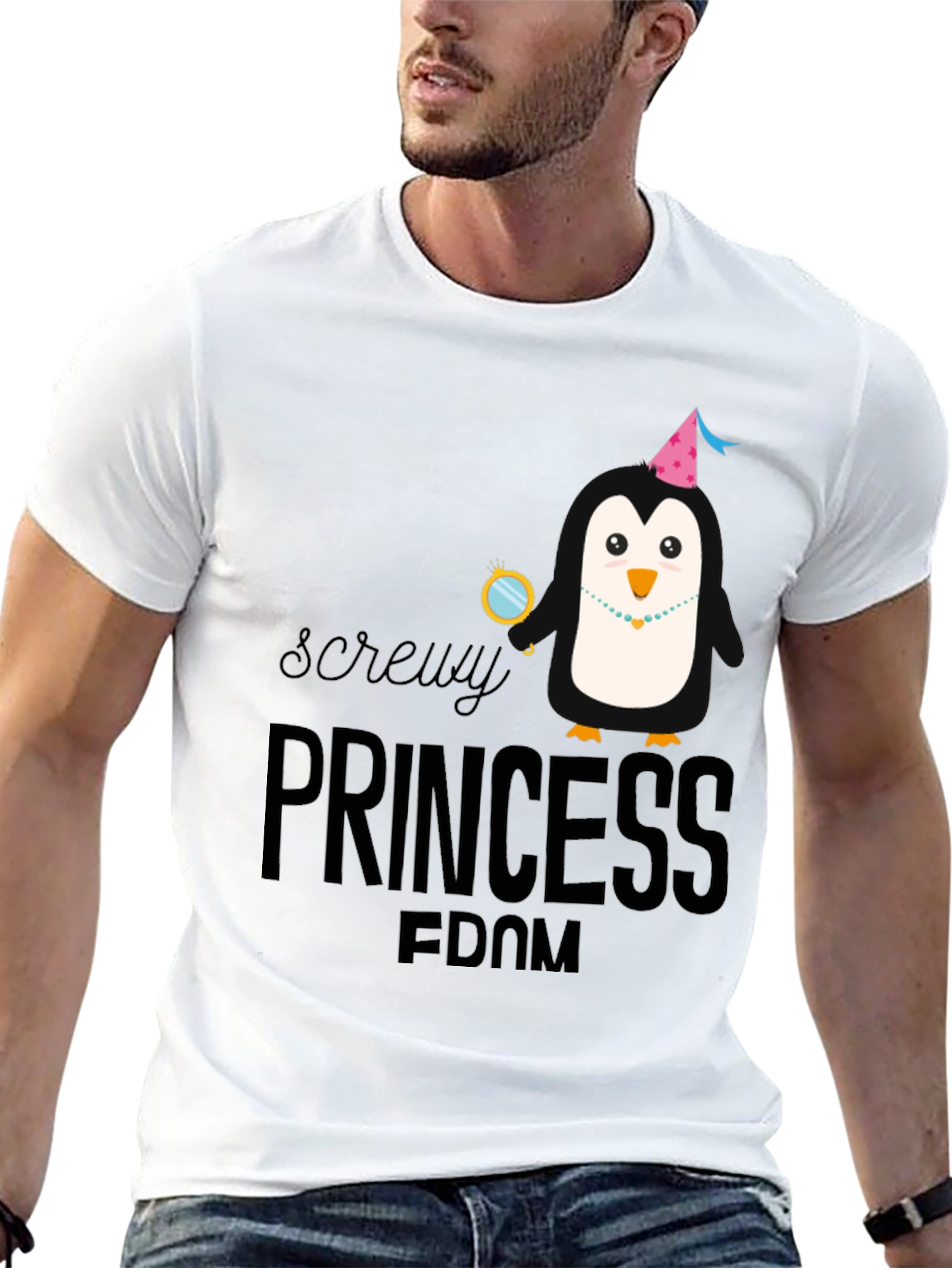 Screw Princess T-Shirt Funny Graphic Novelty Tee