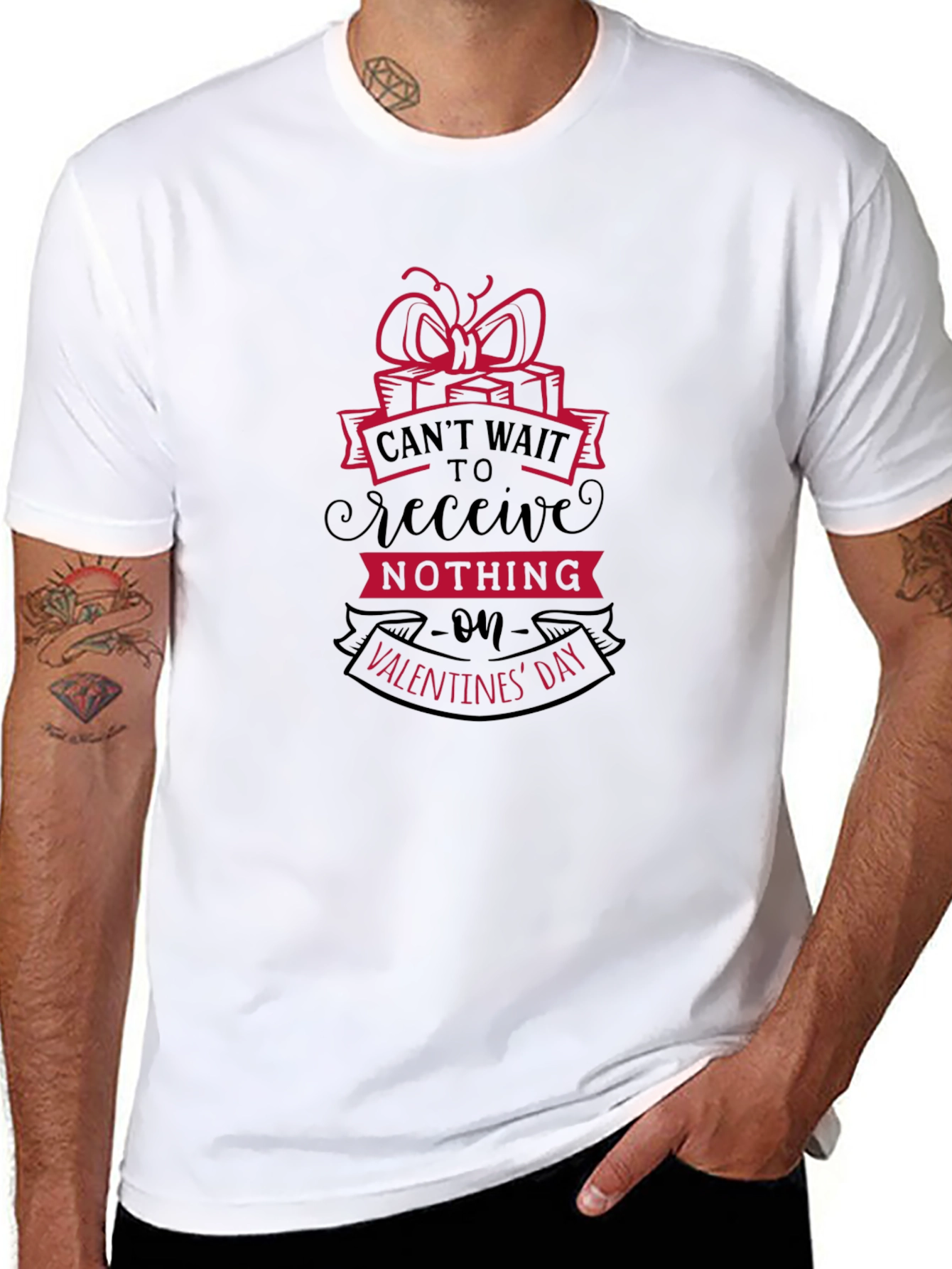 Funny Valentines Day T-Shirt: Cant Wait To Receive Nothing