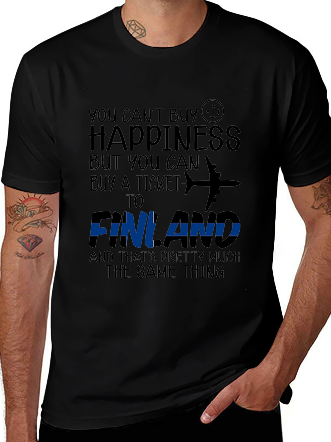 Finland Happiness Graphic Tee