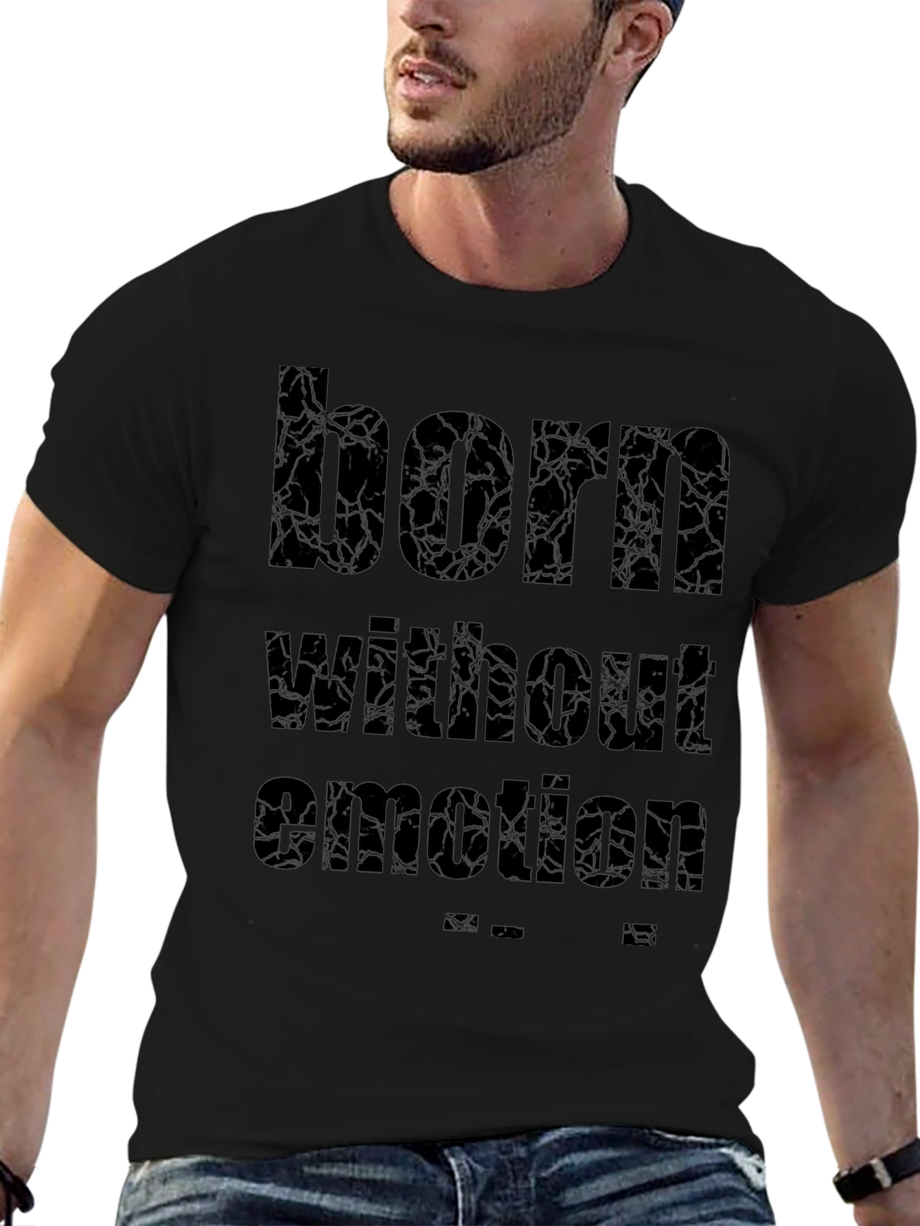 Born Without Emotion Graphic Tee