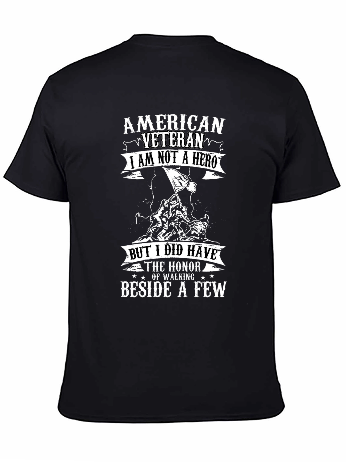 American Veteran Graphic Print T-Shirt