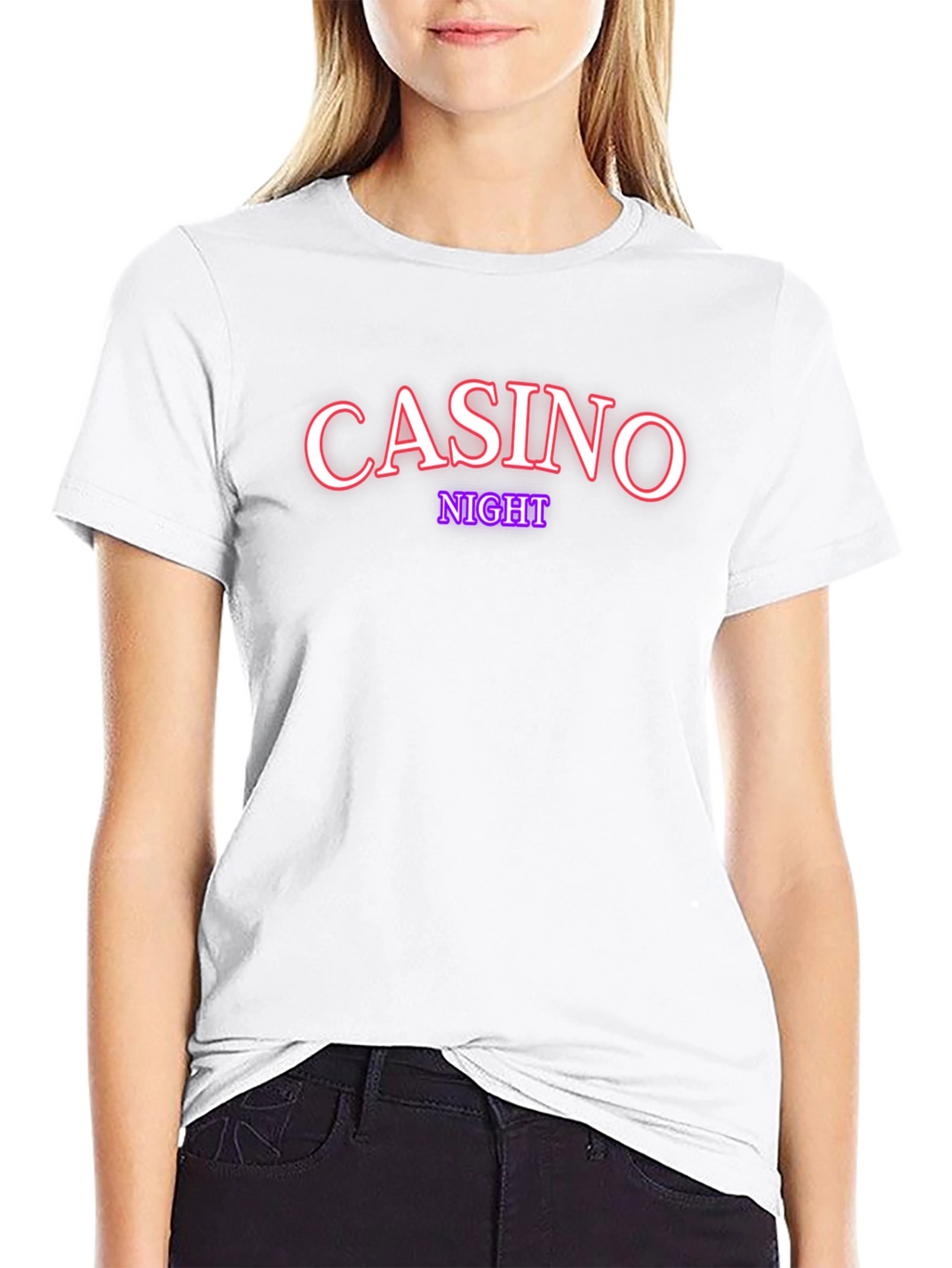 Casino Night T-Shirt - Stylish Black Tee