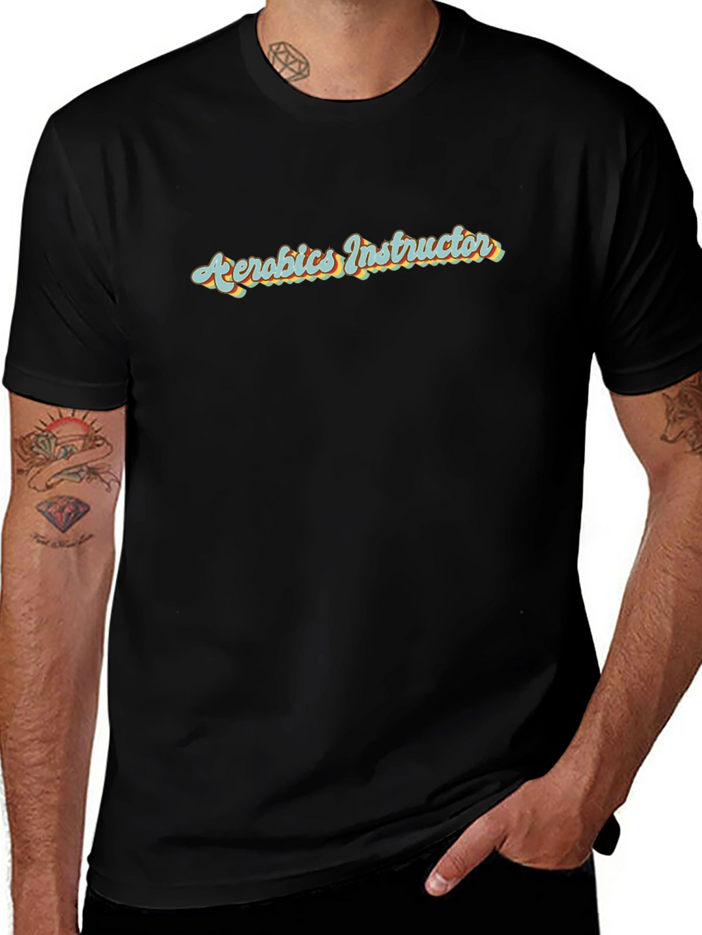 Aerobics Instructor Retro Style T-Shirt