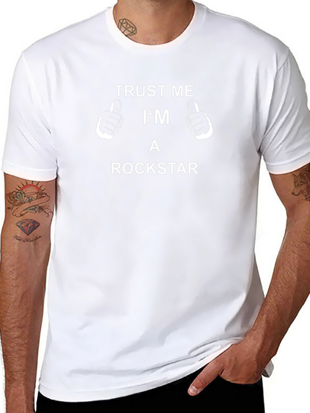 Trust Me Im A Rockstar Black T-Shirt