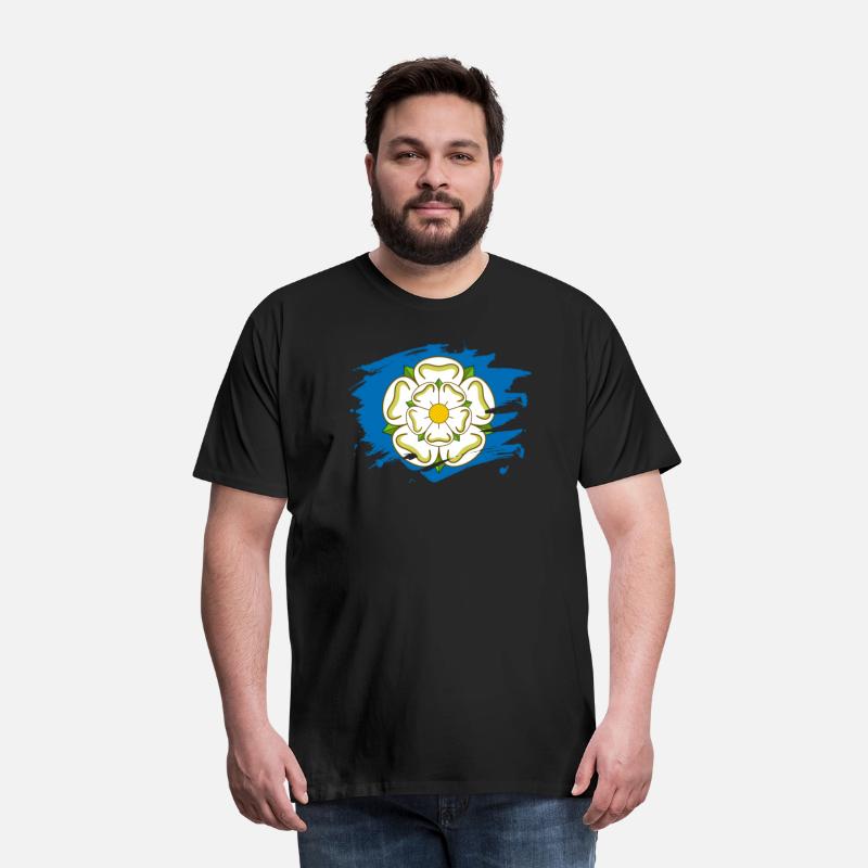 Yorkshire Flag Paint Splatter Design
