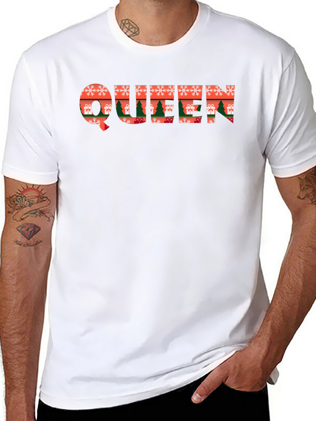 Christmas Queen Graphic Tee Holiday T-Shirt