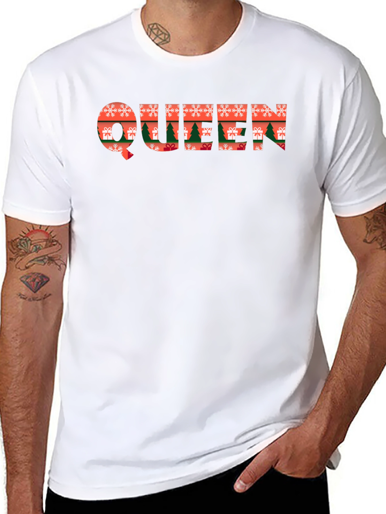 Christmas Queen Graphic Tee Holiday T-Shirt