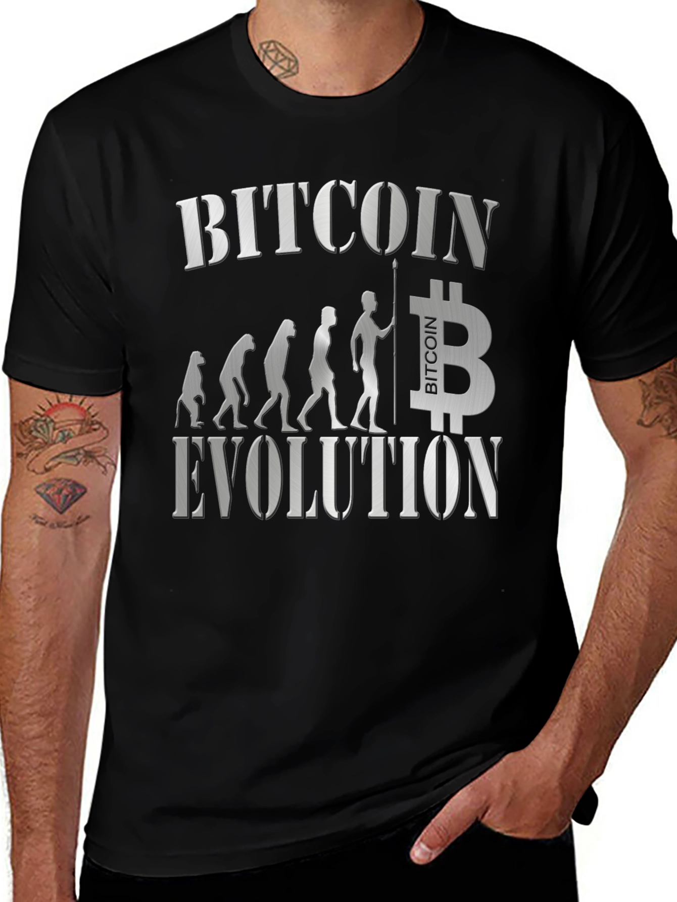 Bitcoin Evolution Black T-Shirt