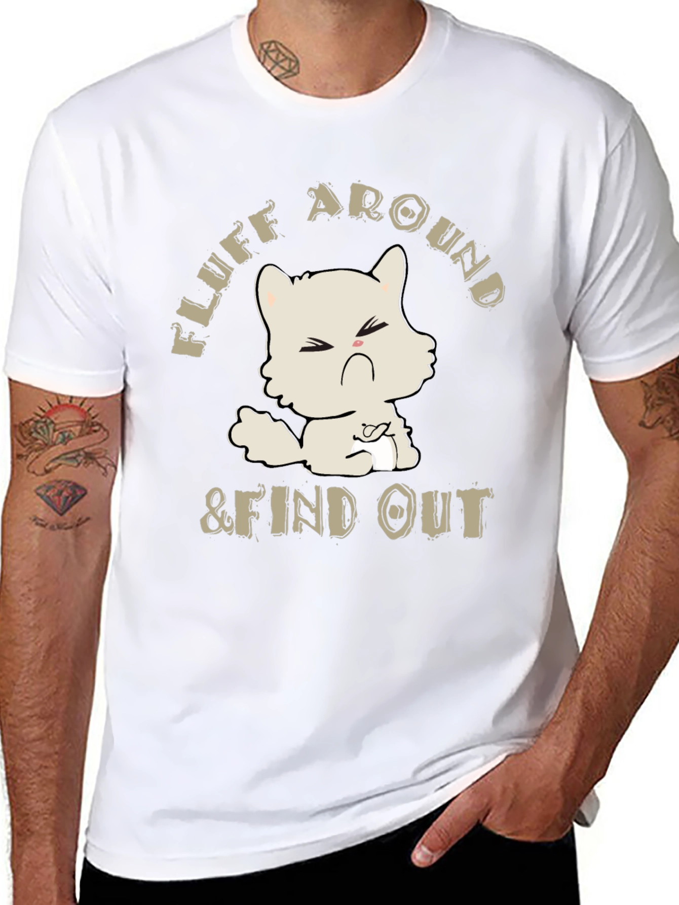Fluff Around & Find Out Cat Graphic Tee